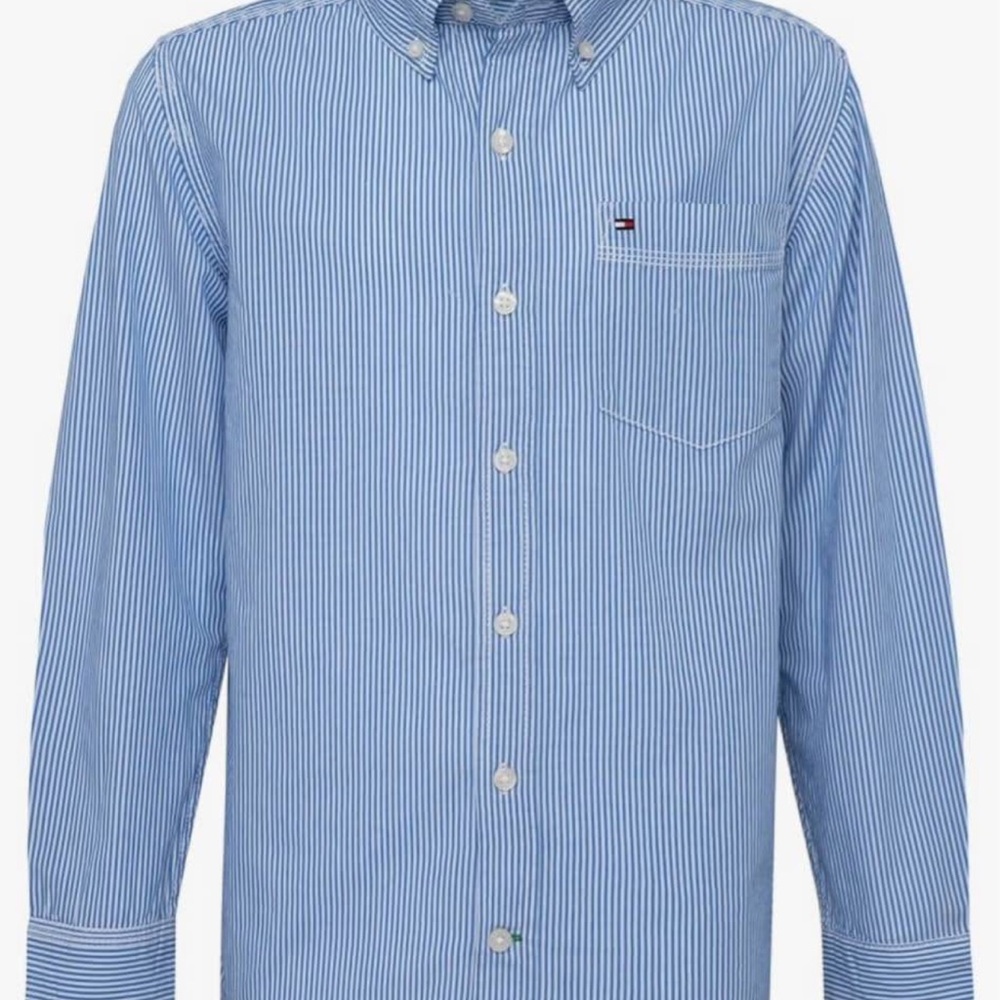 Tommy Hilfiger Blue Striped Men's Shirt